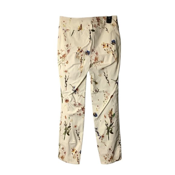 Soft Surroundings Botanical Floral Print Slim Ankle Pants Women XS FLAW - Picture 3 of 6